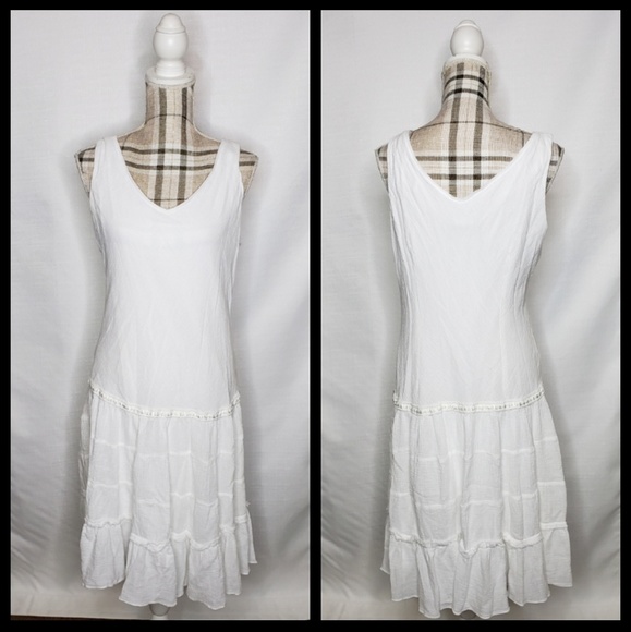 white summer dress size 18
